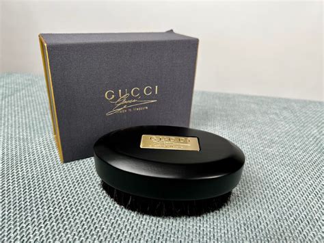 RARE Vintage Designer Gucci Clothing Brush Black Wood 